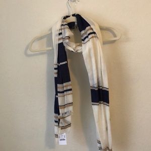J.Crew Denim Striped Scarf
